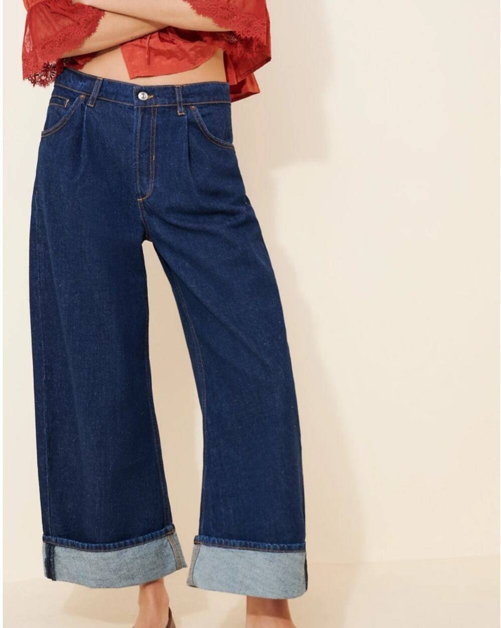 FREE PEOPLE  Alia Wide-Leg Jeans Size 25 NWT